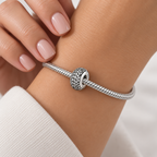 Charm Separador Brillos Plata Ley .925