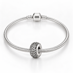 Charm Separador Brillos Plata Ley .925
