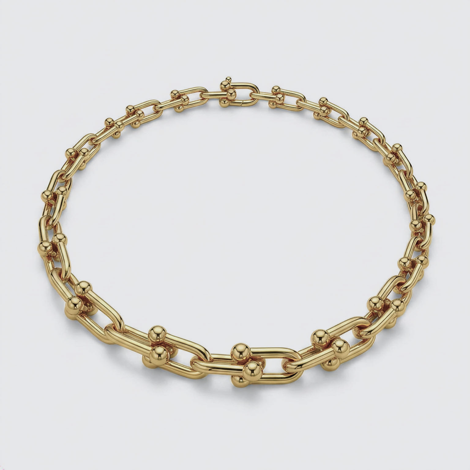 Collar Tiff Eslabones Hard Dorado
