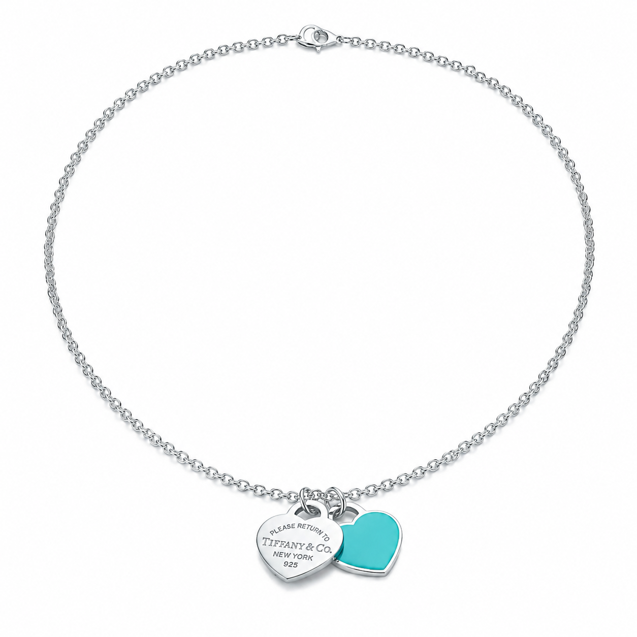 Collar Tiff Blue Heart
