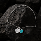 Collar Tiff Blue Heart