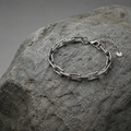 Pulsera Tiff Eslabones Plateado