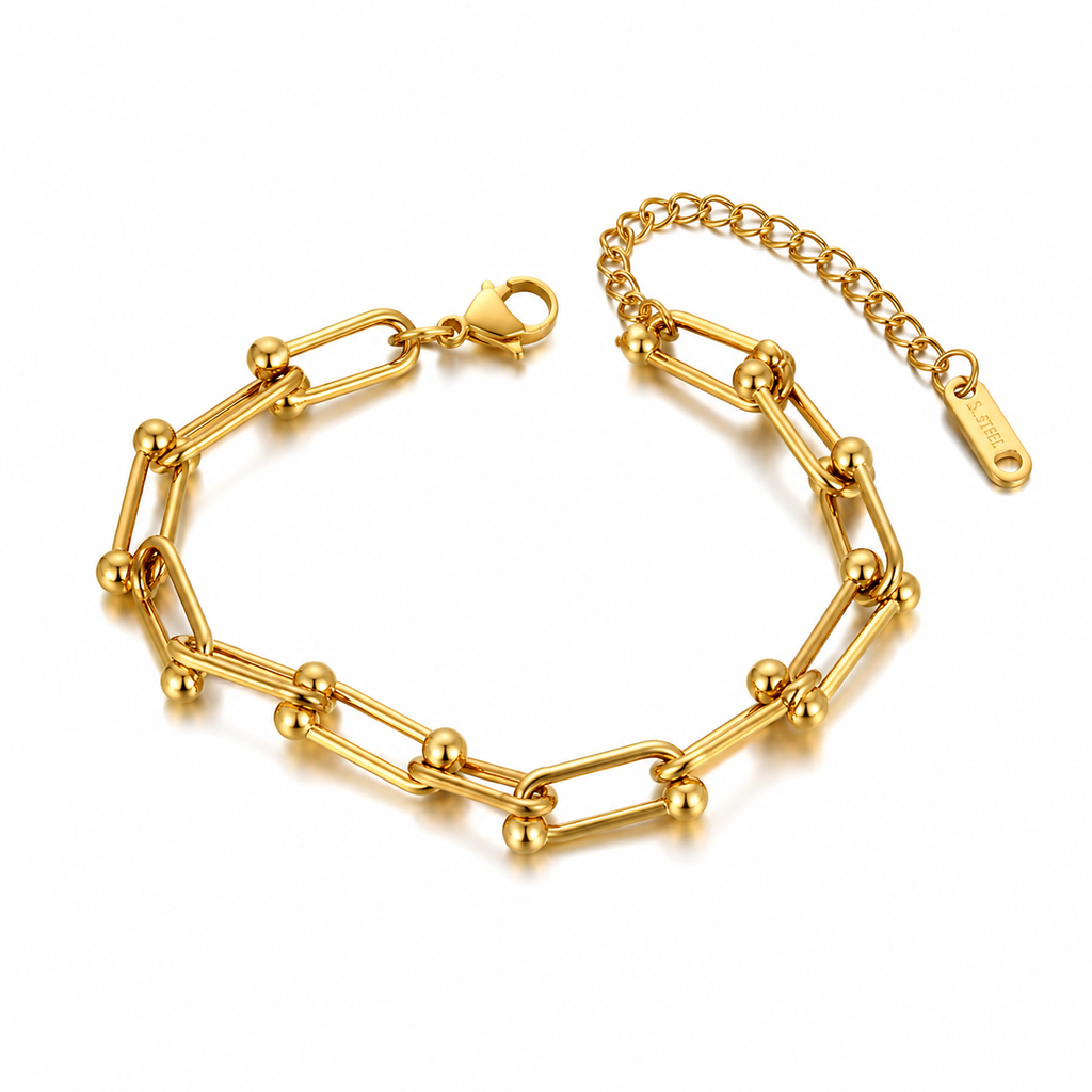 Pulsera Tiff Eslabones Dorado