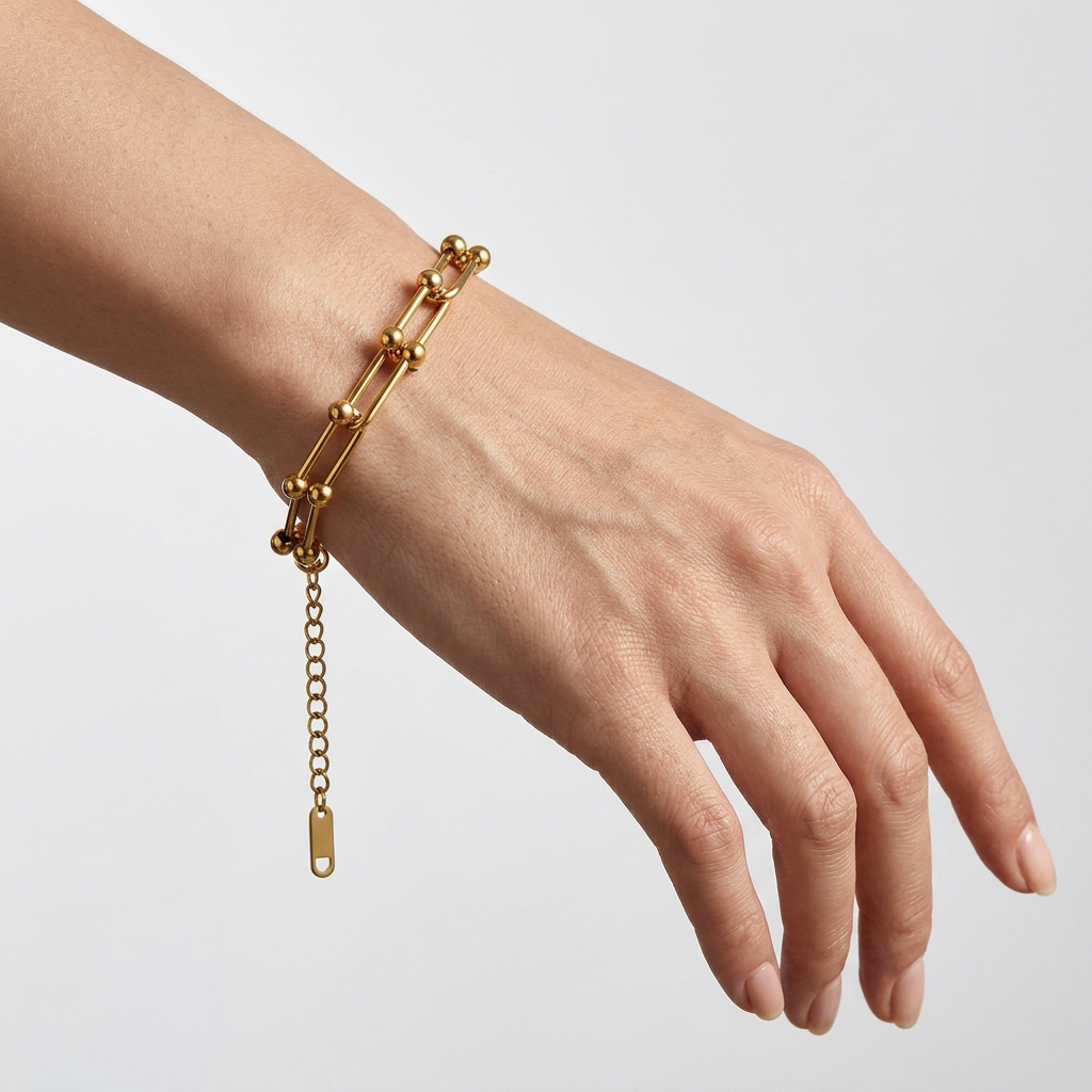 Pulsera Tiff Eslabones Dorado