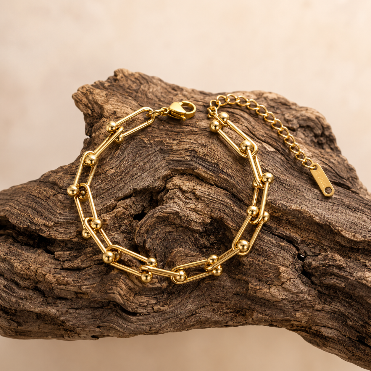 Pulsera Tiff Eslabones Dorado