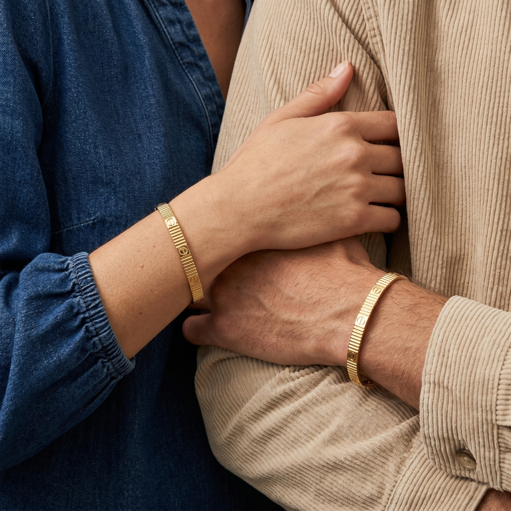 Pulsera Love Delgada Unlimit Dorado