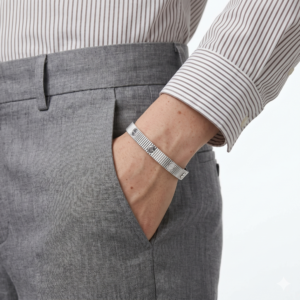 Pulsera Love Delgada Unlimit Plateado