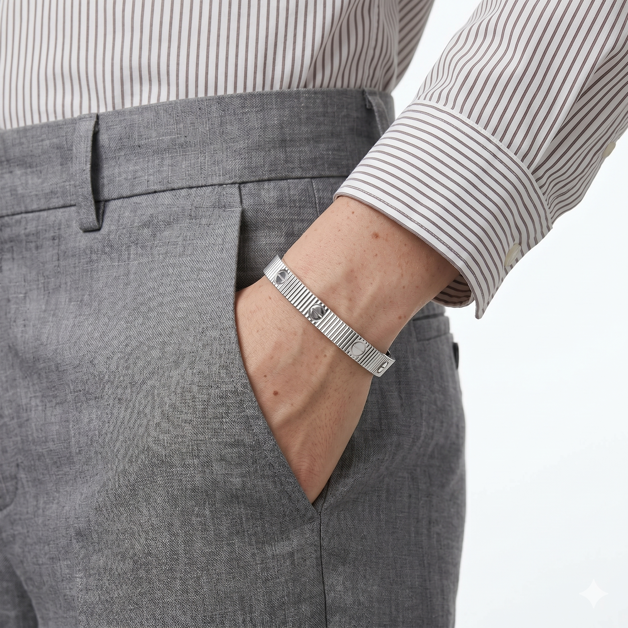 Pulsera Love Delgada Unlimit Plateado