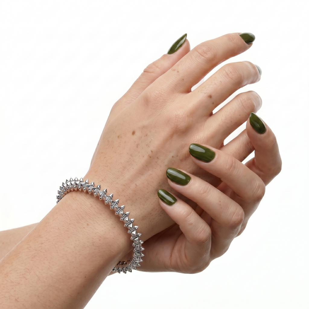 Pulsera Clash Mediano Plateado