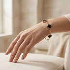 Pulsera Van Cl Negra Onix 5 Motivos